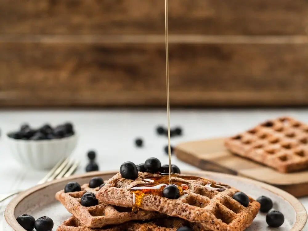 Whole-wheat-waffles 100% Pure New Zealand Honey