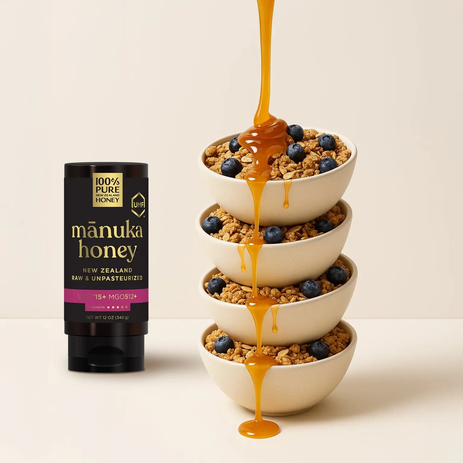 UMF™ 15+ Mānuka Honey Squeezy Pure New Zealand Honey