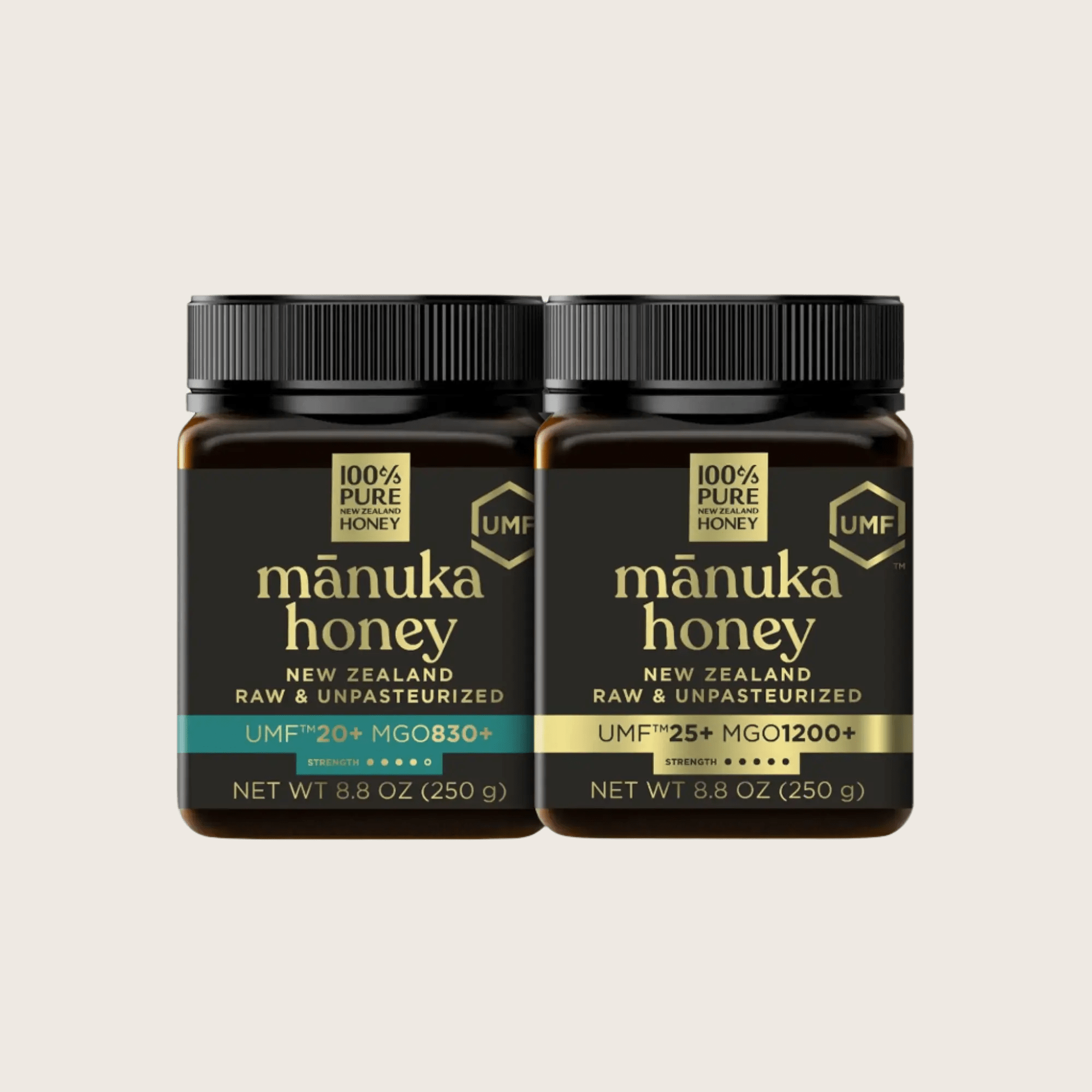 The Gold Standard Manuka Honey Set Pure New Zealand Honey