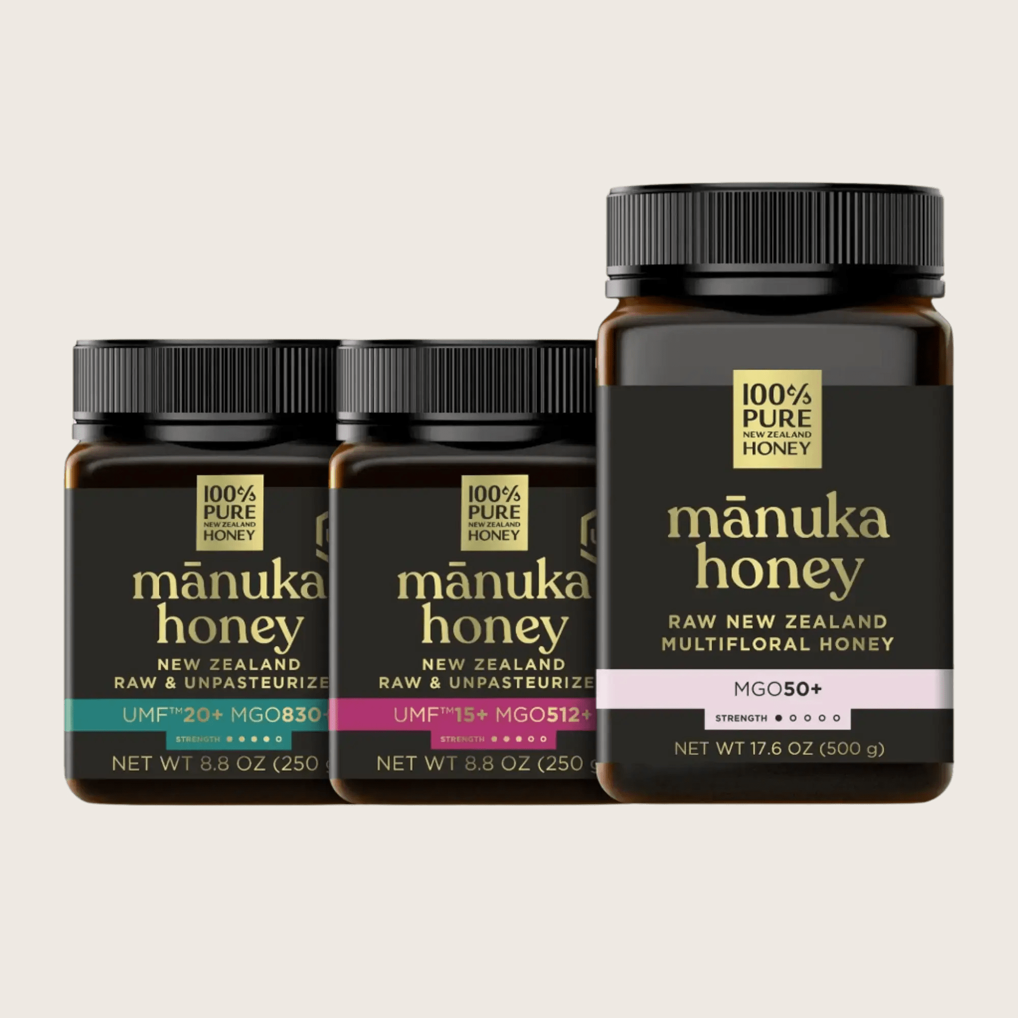 Mānuka Honey Wellness from Within Trio Set - Three UMF™ strengths