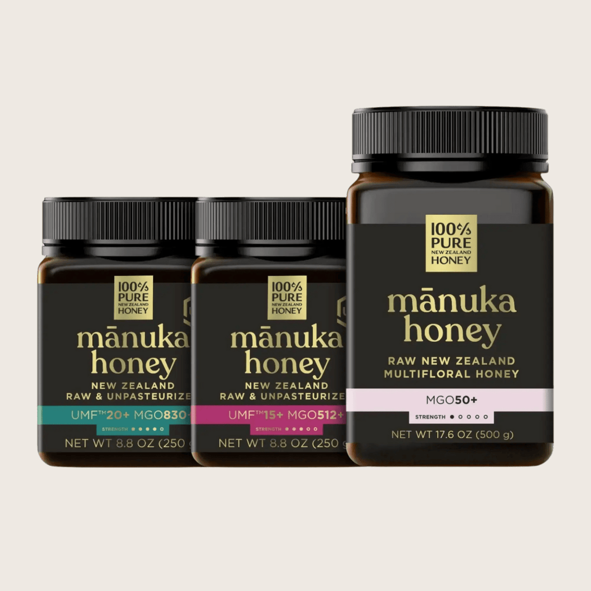Mānuka Honey UME10+ 250g 3個セット Mānuka Honey Wellness from Within Trio Set - Three UMF™ strengths